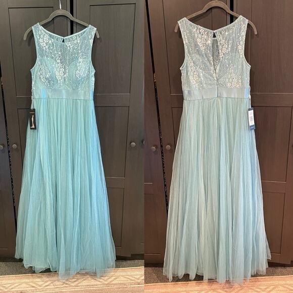 NWT Ever Pretty Dress Gown Light Blue Women’s 8 Large Wedding Dance Gala Event - Picture 2 of 6
